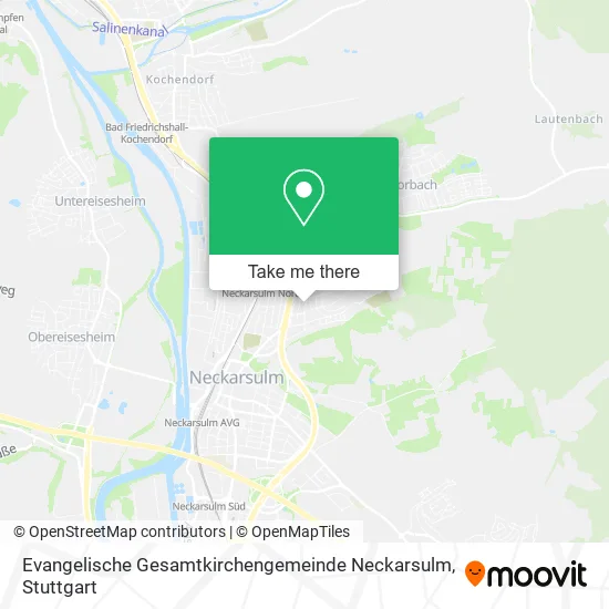 Карта Evangelische Gesamtkirchengemeinde Neckarsulm