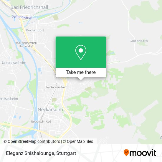 Eleganz Shishalounge map