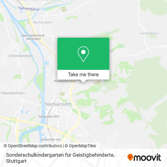 Sonderschulkindergarten für Geistigbehinderte map