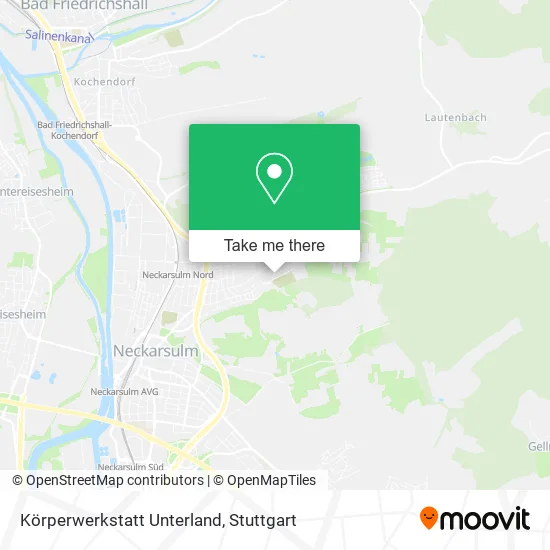 Карта Körperwerkstatt Unterland
