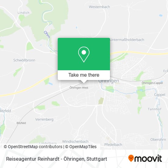 Reiseagentur Reinhardt - Öhringen map