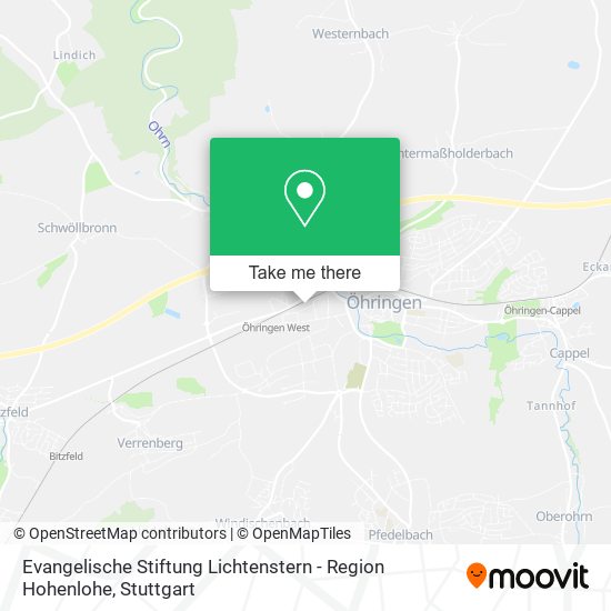 Evangelische Stiftung Lichtenstern - Region Hohenlohe map