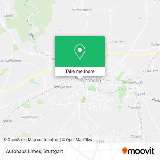 Autohaus Limes map