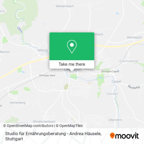 Studio für Ernährungsberatung - Andrea Häusele map