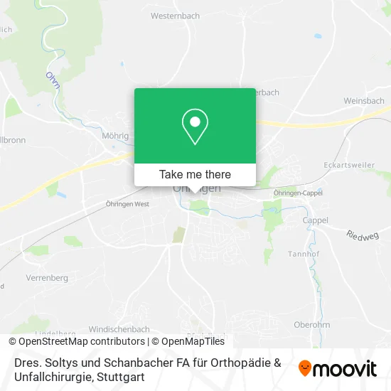 Карта Dres. Soltys und Schanbacher FA für Orthopädie & Unfallchirurgie