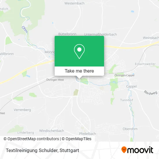 Карта Textilreinigung Schulder