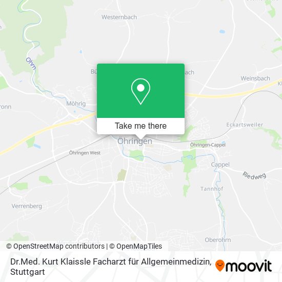 Dr.Med. Kurt Klaissle Facharzt für Allgemeinmedizin map