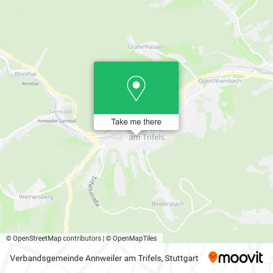 Карта Verbandsgemeinde Annweiler am Trifels