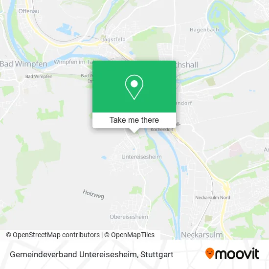 Карта Gemeindeverband Untereisesheim