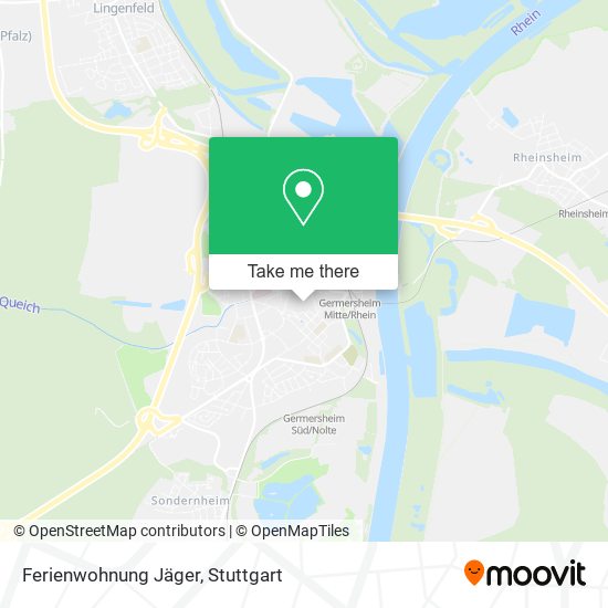 Ferienwohnung Jäger map