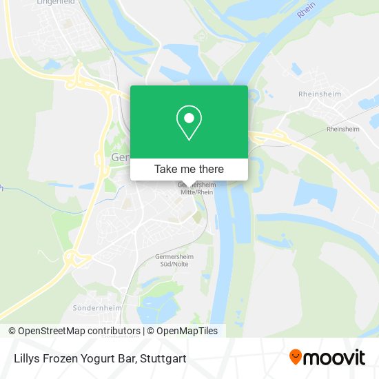 Lillys Frozen Yogurt Bar map