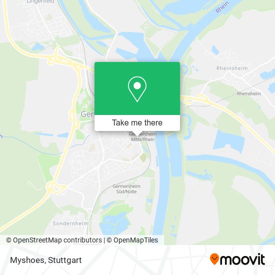 Myshoes map