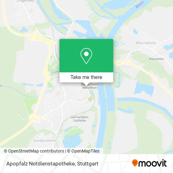 Карта Apopfalz Notdienstapotheke
