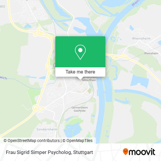 Frau Sigrid Simper Psycholog map