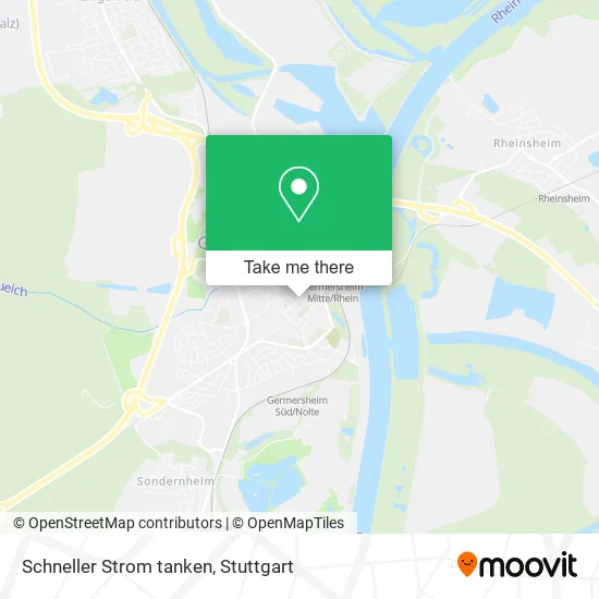 Карта Schneller Strom tanken