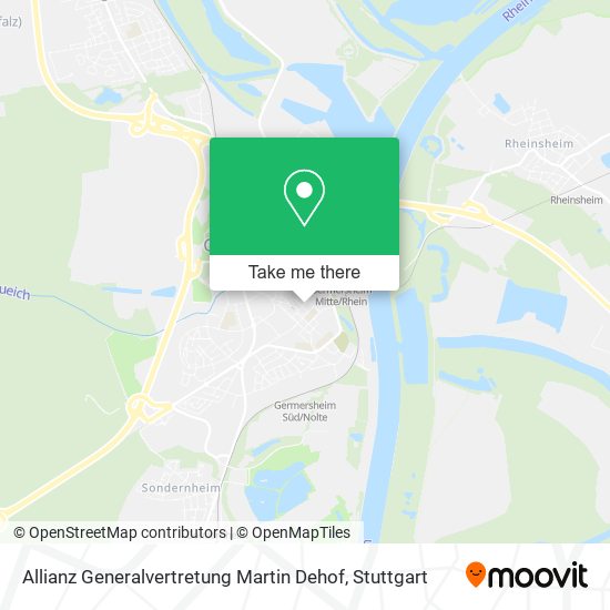 Allianz Generalvertretung Martin Dehof map