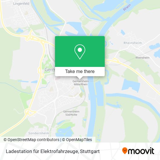 Ladestation für Elektrofahrzeuge map