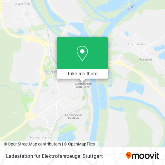 Карта Ladestation für Elektrofahrzeuge