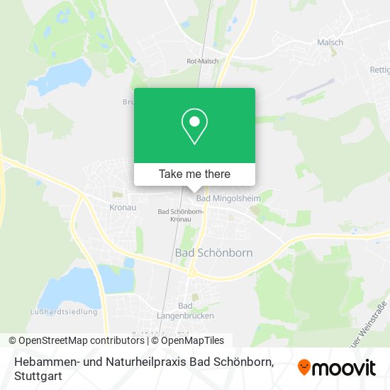 Карта Hebammen- und Naturheilpraxis Bad Schönborn