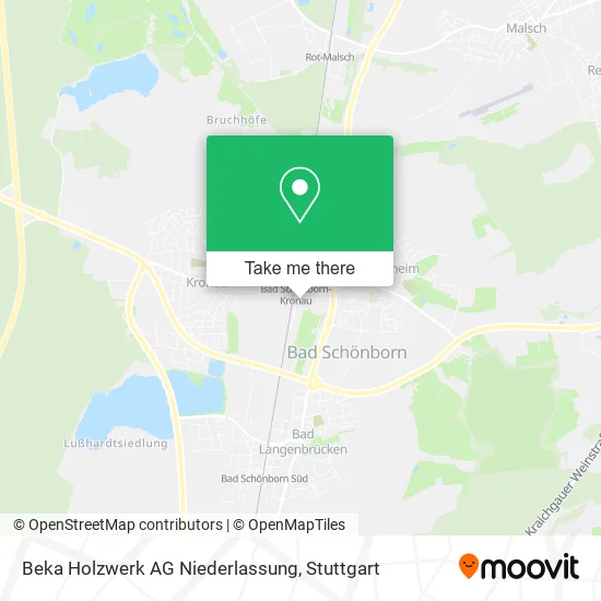 Карта Beka Holzwerk AG Niederlassung