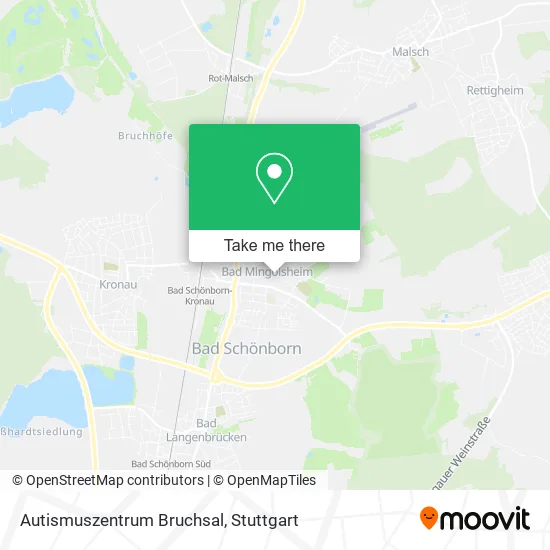 Карта Autismuszentrum Bruchsal