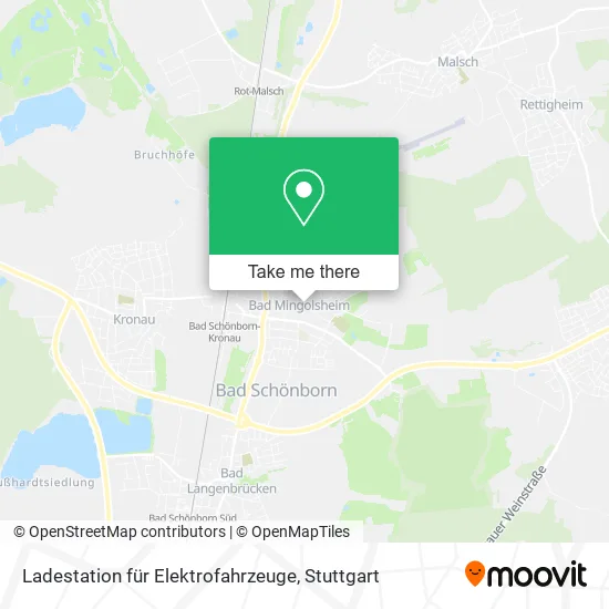 Карта Ladestation für Elektrofahrzeuge