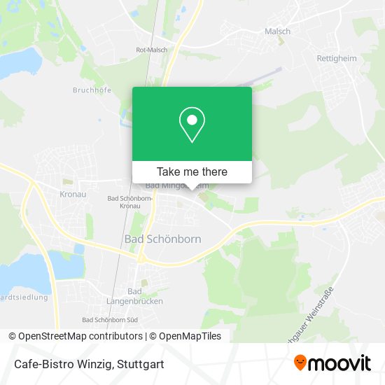 Карта Cafe-Bistro Winzig