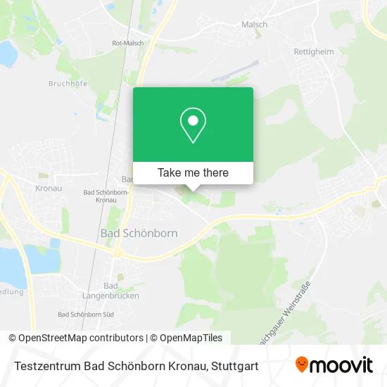 Карта Testzentrum Bad Schönborn Kronau
