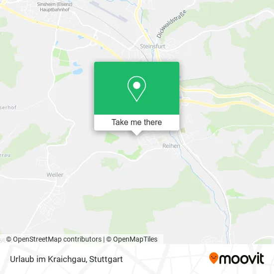 Карта Urlaub im Kraichgau