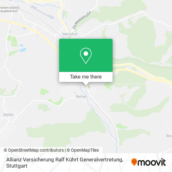 Карта Allianz Versicherung Ralf Kührt Generalvertretung