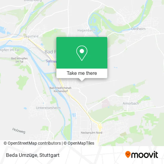 Карта Beda Umzüge