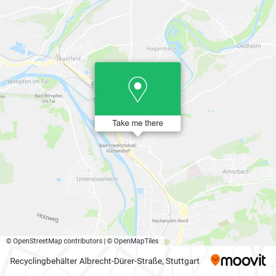 Карта Recyclingbehälter Albrecht-Dürer-Straße