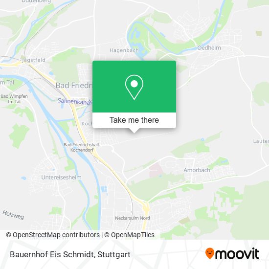 Bauernhof Eis Schmidt map