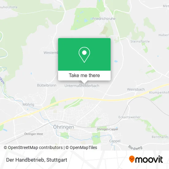 Карта Der Handbetrieb