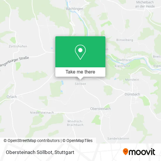 Карта Obersteinach Söllbot