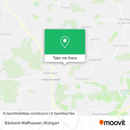Bäckerei Wallhausen map
