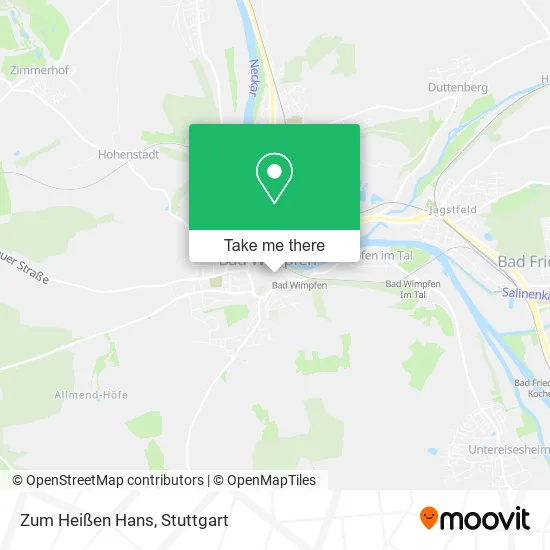 Карта Zum Heißen Hans