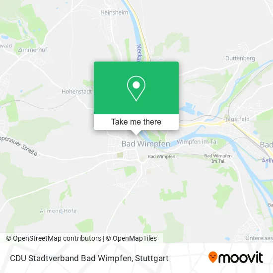 Карта CDU Stadtverband Bad Wimpfen
