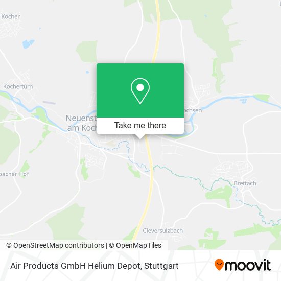 Air Products GmbH Helium Depot map