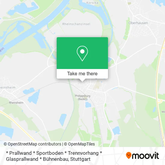 Карта * Prallwand * Sportboden * Trennvorhang * Glasprallwand * Bühnenbau