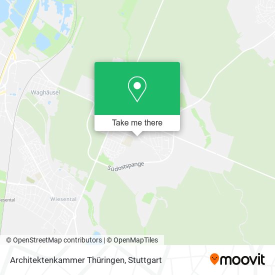 Architektenkammer Thüringen map