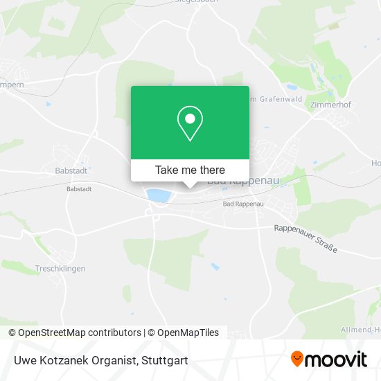Uwe Kotzanek Organist map
