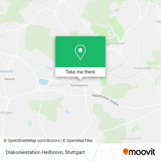 Diakoniestation Heilbronn map