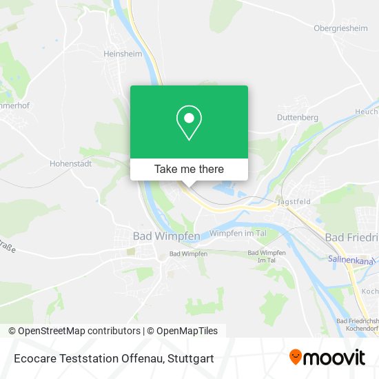 Ecocare Teststation Offenau map