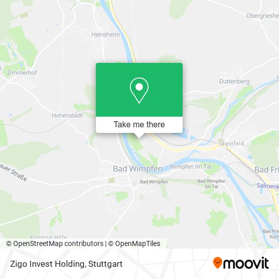 Карта Zigo Invest Holding