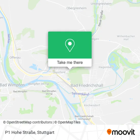 Карта P1 Hohe Straße