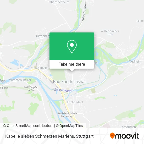 Kapelle sieben Schmerzen Mariens map