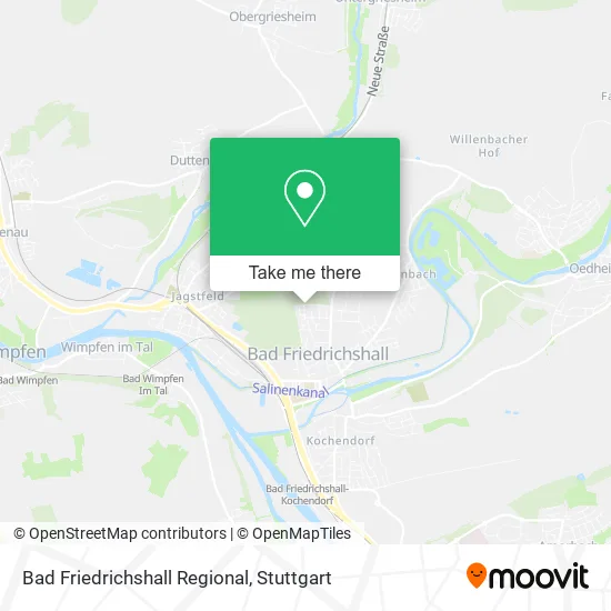 Карта Bad Friedrichshall Regional