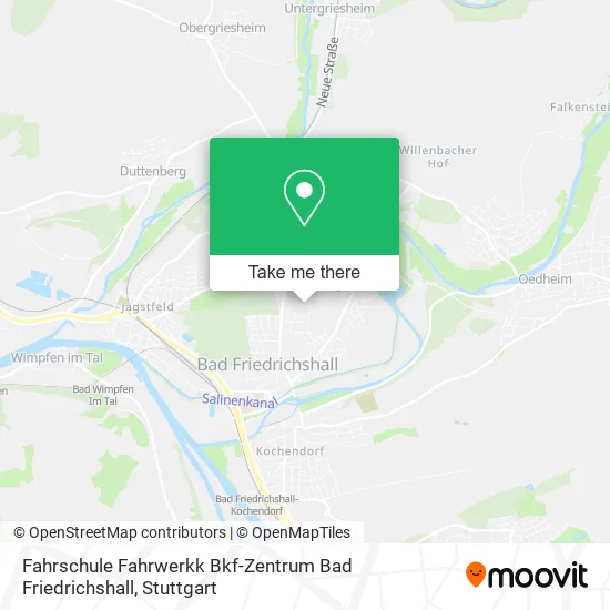 Карта Fahrschule Fahrwerkk Bkf-Zentrum Bad Friedrichshall