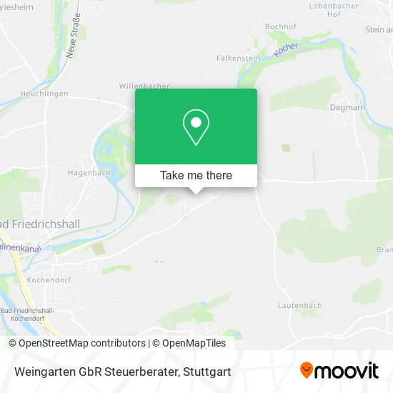 Карта Weingarten GbR Steuerberater